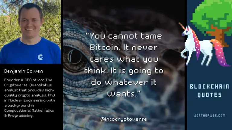 benjamin cowen untamed bitcoin quote